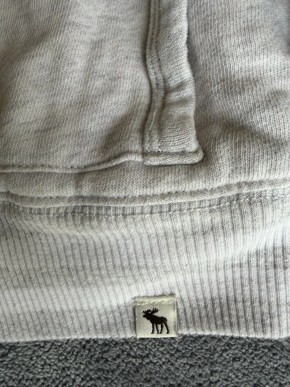 abercrombie kids reversible Light Gray Sherpa-Lined Bomber Jacket
